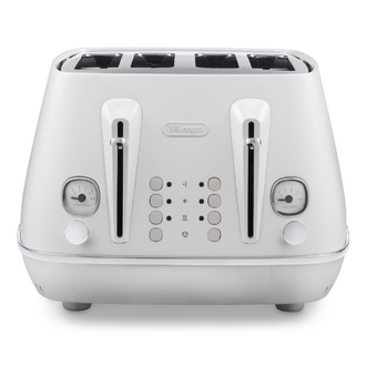 De'Longhi Distinta Moments 4 Slice Toaster - Sunshine White
