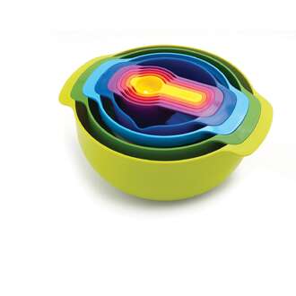 Joseph Joseph Nesting Set 9 Plus Bowl Set - Multicoloured