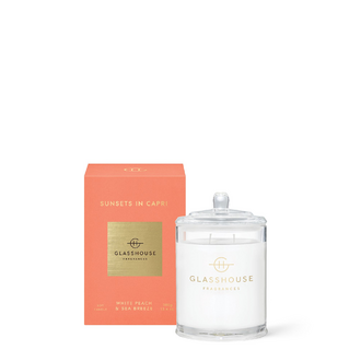 Glasshouse Fragrances 380G Triple Scented Soy Candle - Sunsets In Capri
