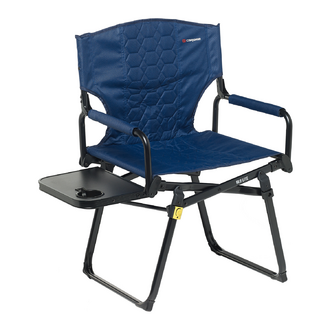 Caribee Aluminium Directors Chair with Side Table