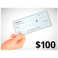 $100 Check