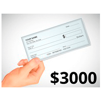 $3000 Check