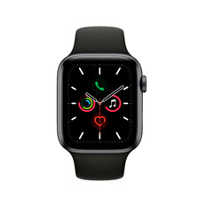 Apple Watch 5, Correa Deportiva 44mm, negro espacial. Apple ®