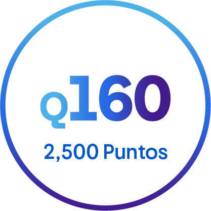 Cash Back por Q160