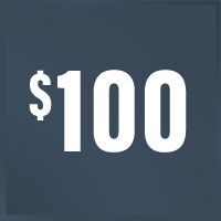 $100 Cash Deposit