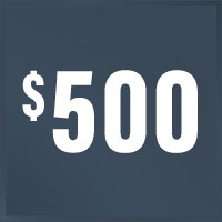 $500 Cash Deposit