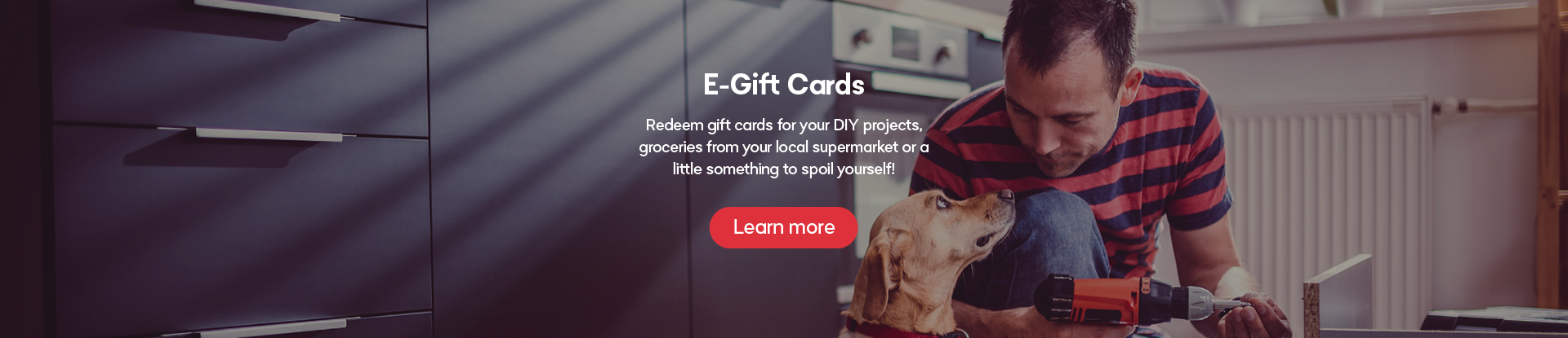 Redeem gift cards for your DIY projects
